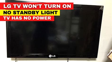 Lg tv won't turn on. Things To Know About Lg tv won't turn on. 